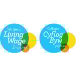 We Are A Living Wage Employer. Cyflogwr Cyflog Byw Ydym Ni.