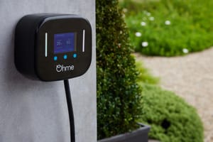 Ohme EV Charger mounted on Wall.
